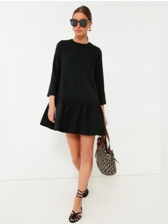 Tuckernuck Dresses & Skirts - Tuckernuck Black Pierce Ruffle-Hem Mini Dress Size S